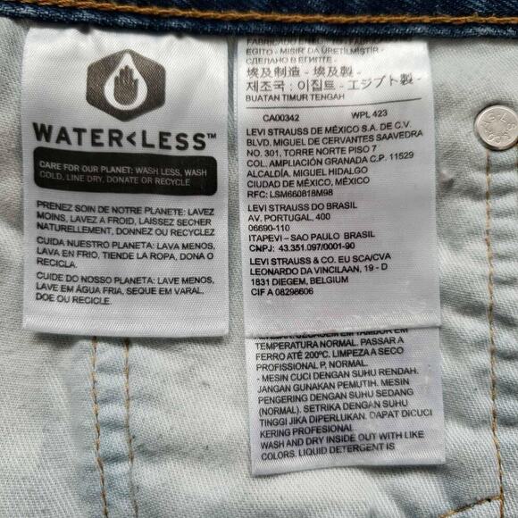 Levi’s Jean Shorts 569 Size 36 Men’s Denim Light Wash 5-Pocket Jorts Denim - Picture 8 of 10